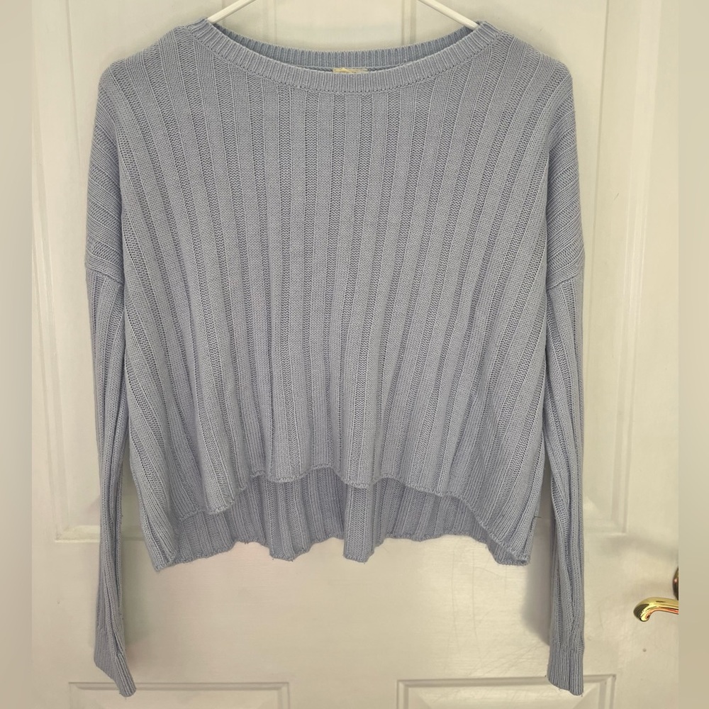 Garage: cropped sweater, light blue, size XS
